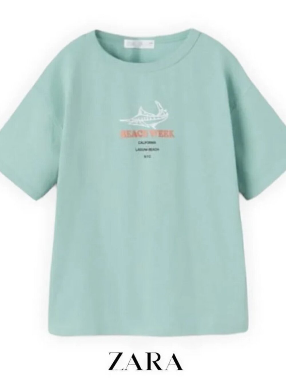 ZARA Kids | Sea Green | BEACH WEEK T-SHIRT